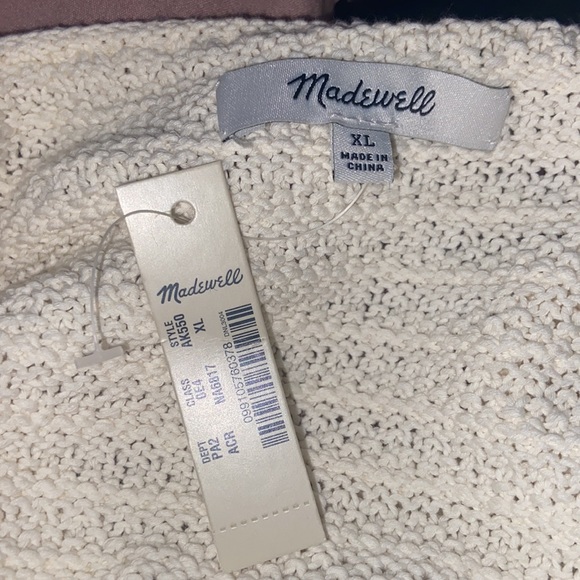 NWT Madewell Crocheted Ruffle-Strap Sweater Tank - Picture 6 of 6